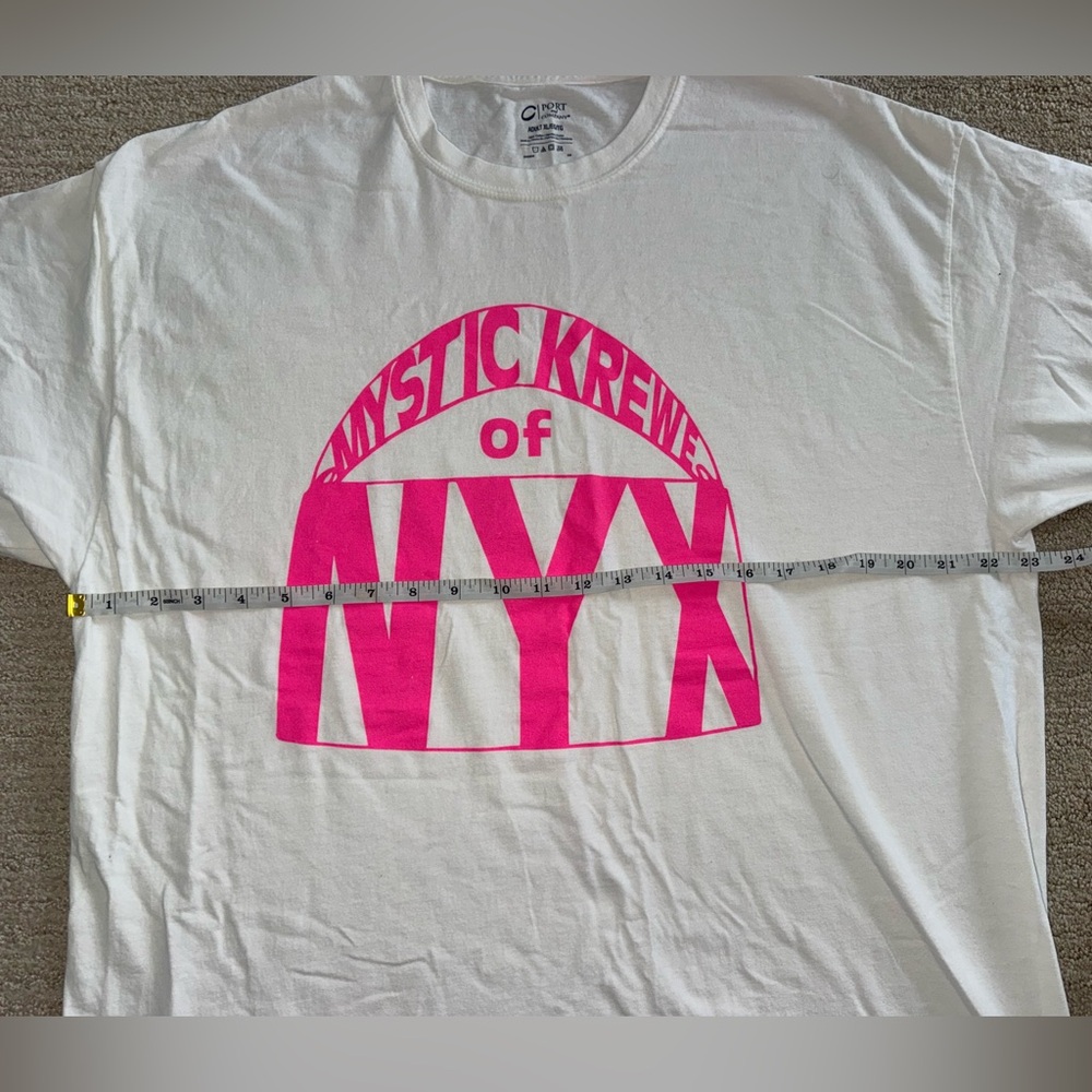 Mardi Gras Mystic Krewe Nyx Parade Graphic T-Shirt // White // Unisex XL - Picture 6 of 6